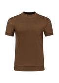 Forbes Luxury Menswear Tobacco Slim Fit Premium Cotton T-Shirt