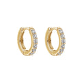 Gecko Jewellery Sterling Silver Cubic Zirconia Hoop Earrings