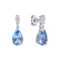 Gecko Jewellery Sterling Silver Teardrop and Marquise Drop Earrings