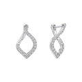 Gecko Jewellery Sterling Silver Cluster Cut Out Drop Earrings