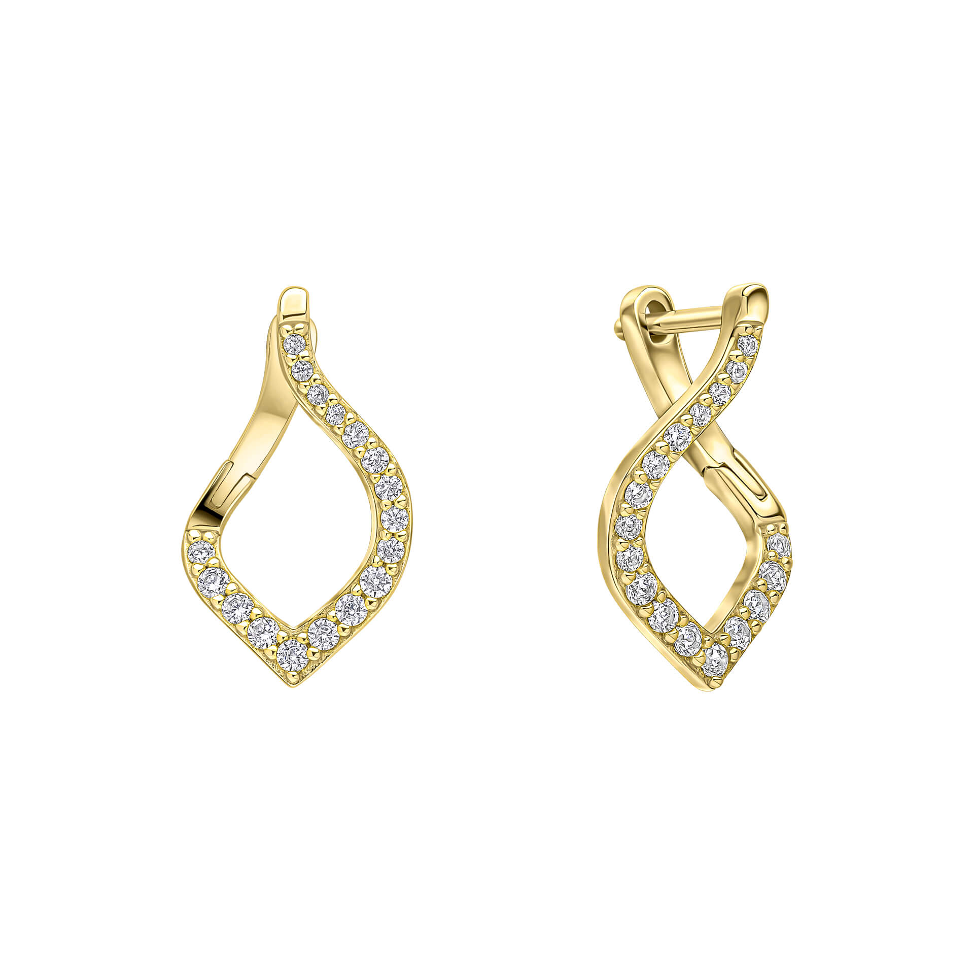 Gecko Jewellery Sterling Silver Cluster Cut Out Drop Earrings