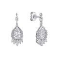 Gecko Jewellery Teardrop Chandelier Earrings | Sterling Silver Zirconia