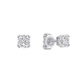 Gecko Jewellery Double Claw Solitaire Stud Earrings | Sterling Silver