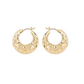 Gecko Jewellery Powley Lace Hoop Earrings | Recycled Brass Vintage Style