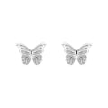 Laura Ashley Butterfly Garden Stud Earrings in Recycled Sterling Silver