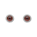 Gecko Jewellery Milgrain Semi-Precious Cabochon Birthstone Earrings
