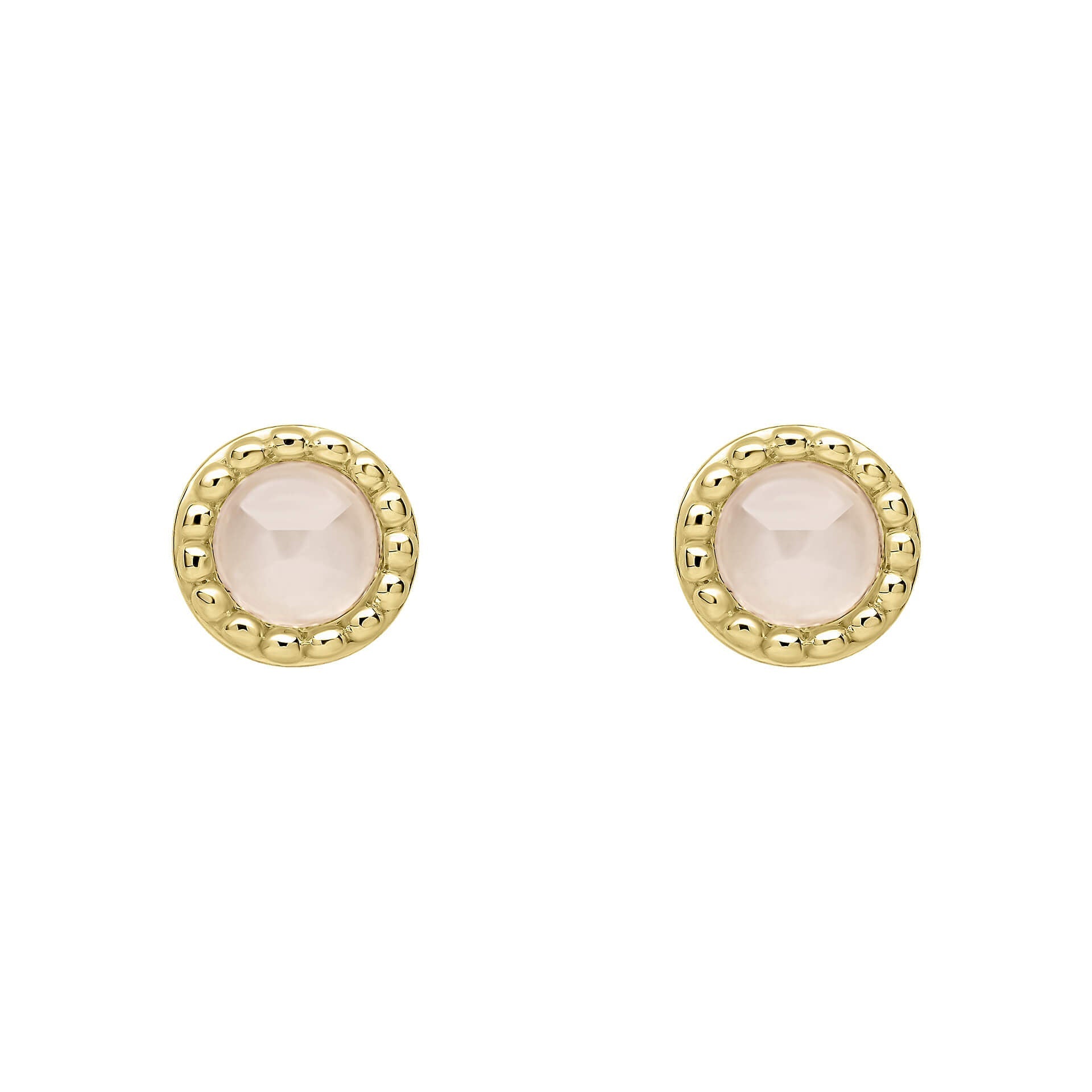 Gecko Jewellery Milgrain Semi-Precious Cabochon Birthstone Earrings