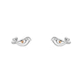 Laura Ashley Rosmere Love Mini Bird Stud Earrings in Sterling Silver