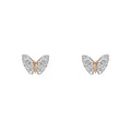Laura Ashley Butterfly Garden Stud Earrings in Recycled Sterling Silver