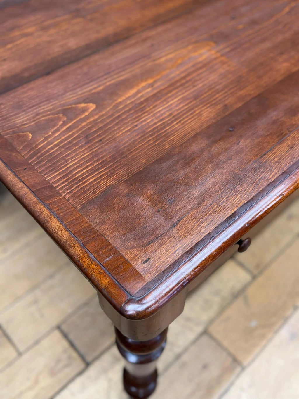 Antique Victorian Mahogany Library Table Desk Kitchen Dining Table With Drawers