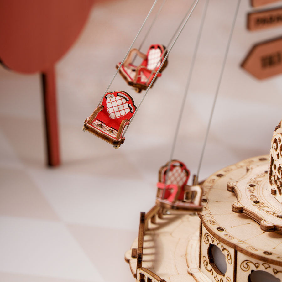 Snaps ROKR Swing Ride 3D Wooden Puzzle - DIY Music Box Model Kit