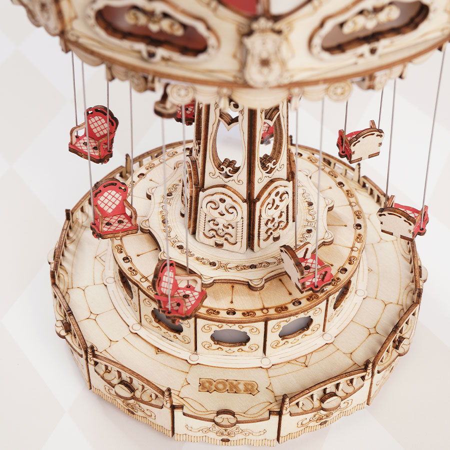 Snaps ROKR Swing Ride 3D Wooden Puzzle - DIY Music Box Model Kit