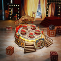 ROKR Tilt-A-Whirl DIY Music Box 3D Wooden Puzzle Kit by Snaps