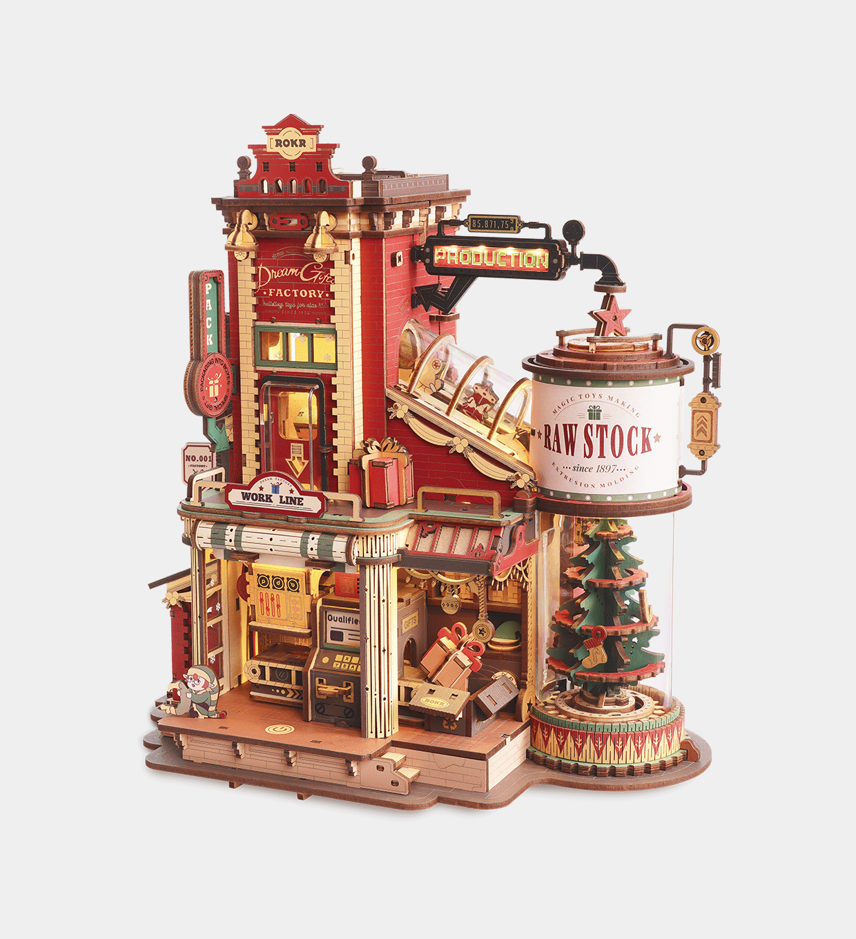 Snaps 3D Wooden Puzzle Music Box – Santa’s Workshop DIY Craft Kit