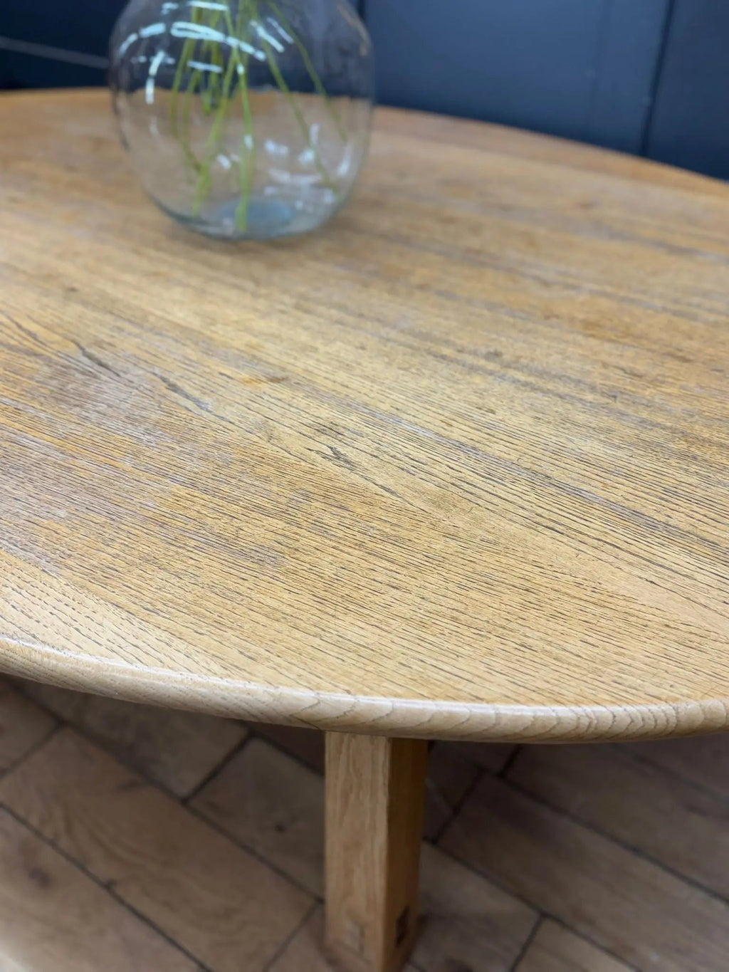 Solid Oak Oval Dining Kitchen Table 190cm – Designer David Gregson