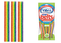 Snaps Rainbow Belts Sour Gummy Candy - Sweet Fruit Snacks, 90g Bag