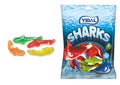 Snaps Jelly Sharks – Fruit Flavored Gummy Candy Snack Bag, 90g