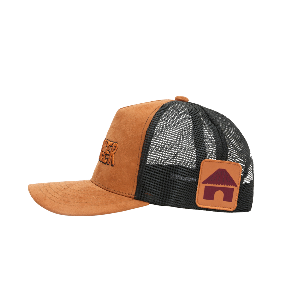 Villager Roots Trucker Hat – Suede & Mesh Snapback