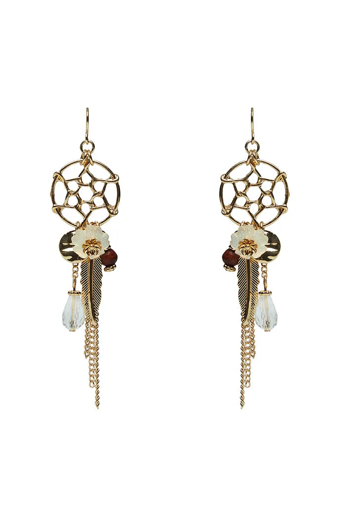 Edie Dream Catcher Flower Drop Earrings