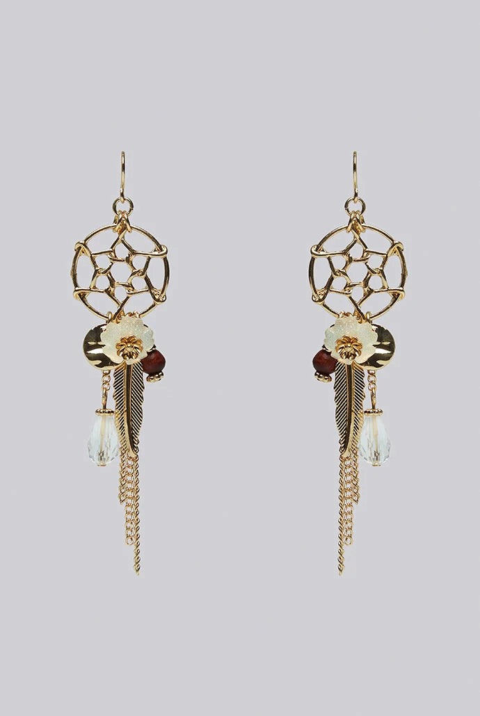 Edie Dream Catcher Flower Drop Earrings