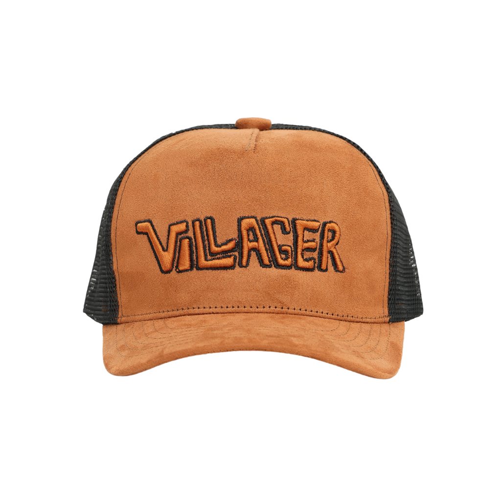 Villager Roots Trucker Hat – Suede & Mesh Snapback
