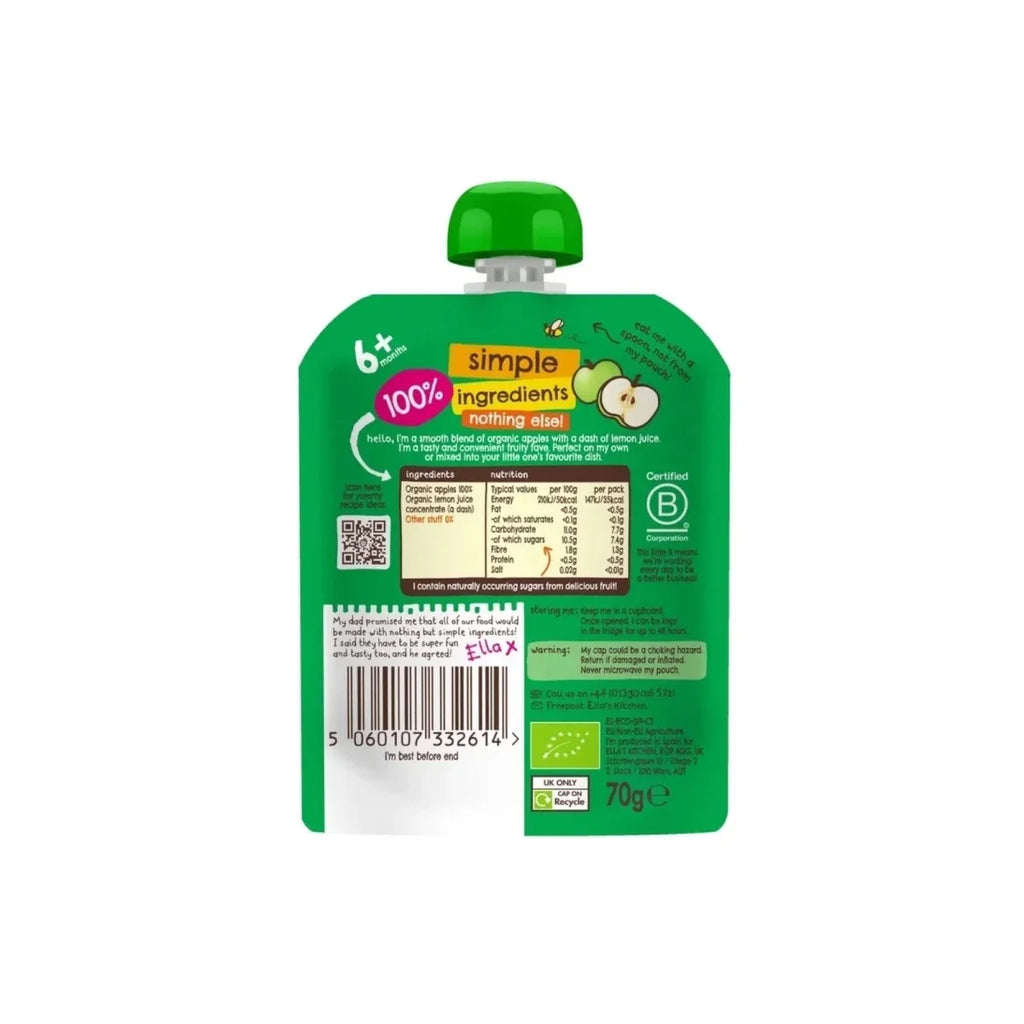 Ella's Kitchen Organic Apples First Tastes Baby Food Pouch 4+ months 70g