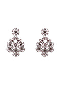 Evie Floral Drop Oversized Stone Earrings
