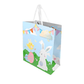 PoundFun Easter Blue Gift Bag – Large Seasonal Holiday Packaging (25cm)