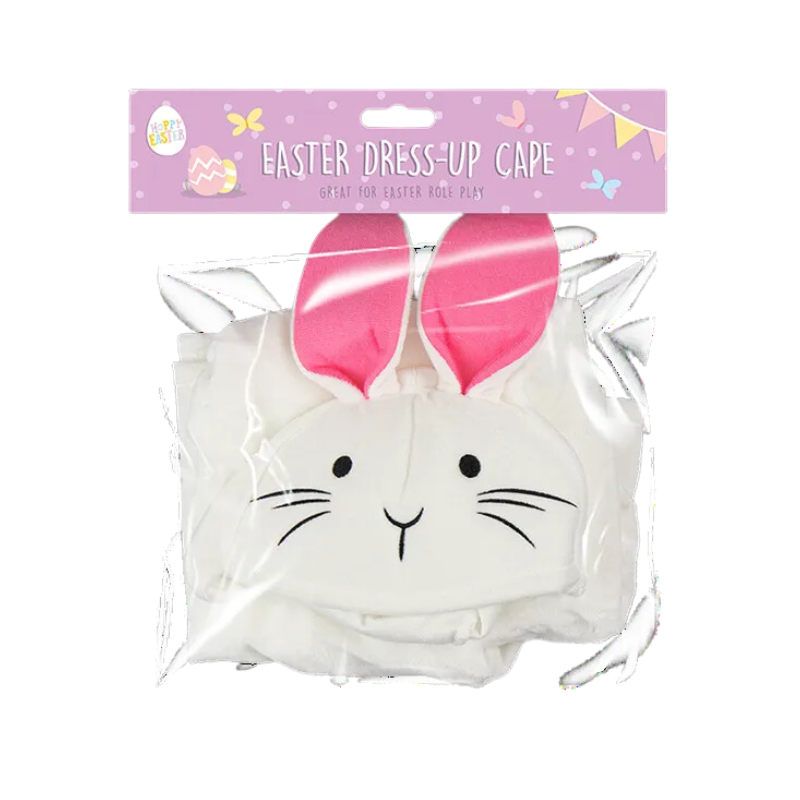 PoundFun Easter Bunny Fancy Dress Cape – Kids Toddler Costume (Ages 1-5)
