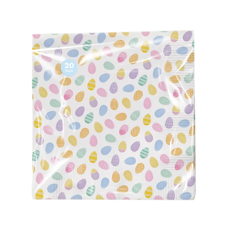 PoundFun Easter Napkins – Premium Paper Easter Egg Party Tableware