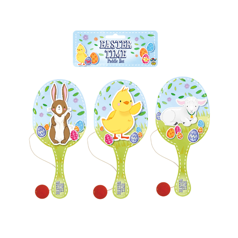 Easter Paddle Bat & Ball Set for Kids – Active Play Toy by PoundFun