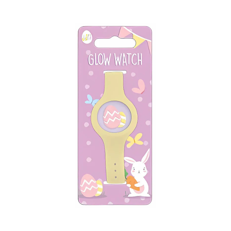 PoundFun Kids Easter Glow Watch – Yellow & Blue Glow-in-the-Dark Toy