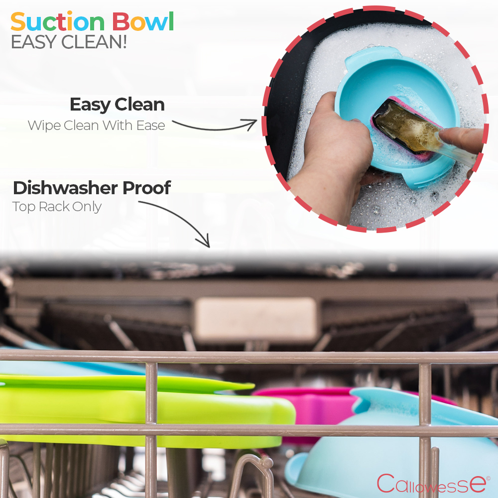 Callowesse Silicone Suction Bowl - Green