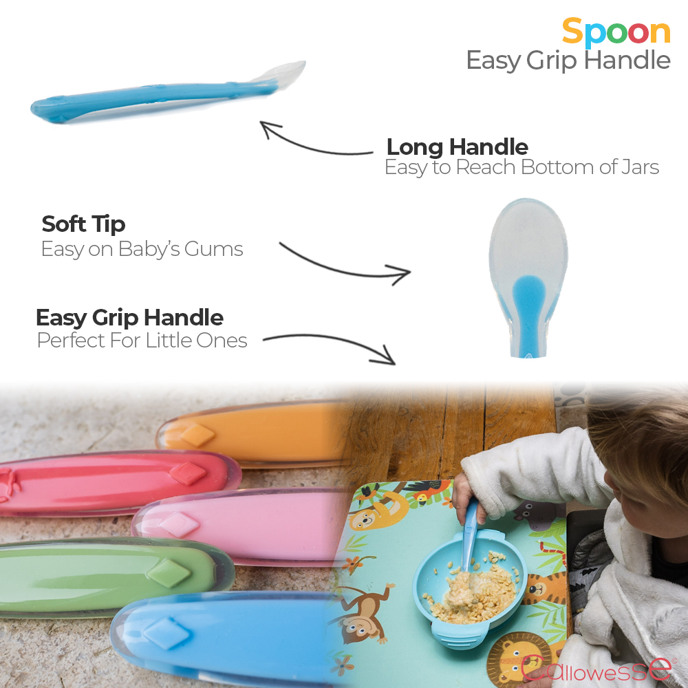 Callowesse Silicone Weaning Spoon – Orange