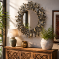 Eklora Gold Surround Butterfly Wall Mirror 82cm
