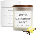 Mogarden Engagement Candle – Luxury Vanilla Amber Soy Wax Gift, 220g