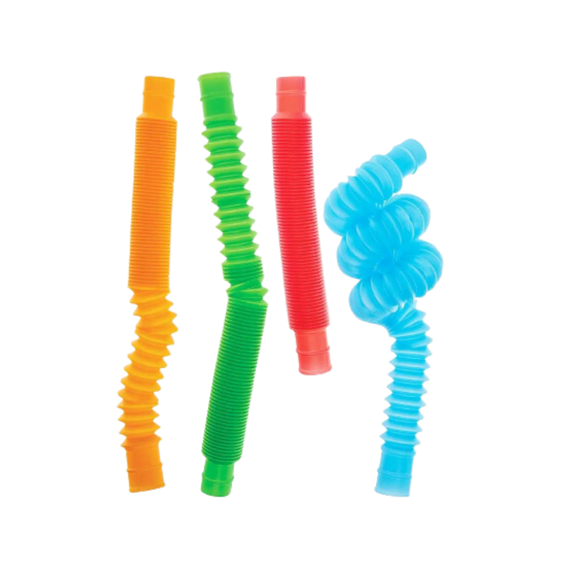 PoundFun Expandable Pop Tubes – Sensory Fidget Toy for Stress Relief