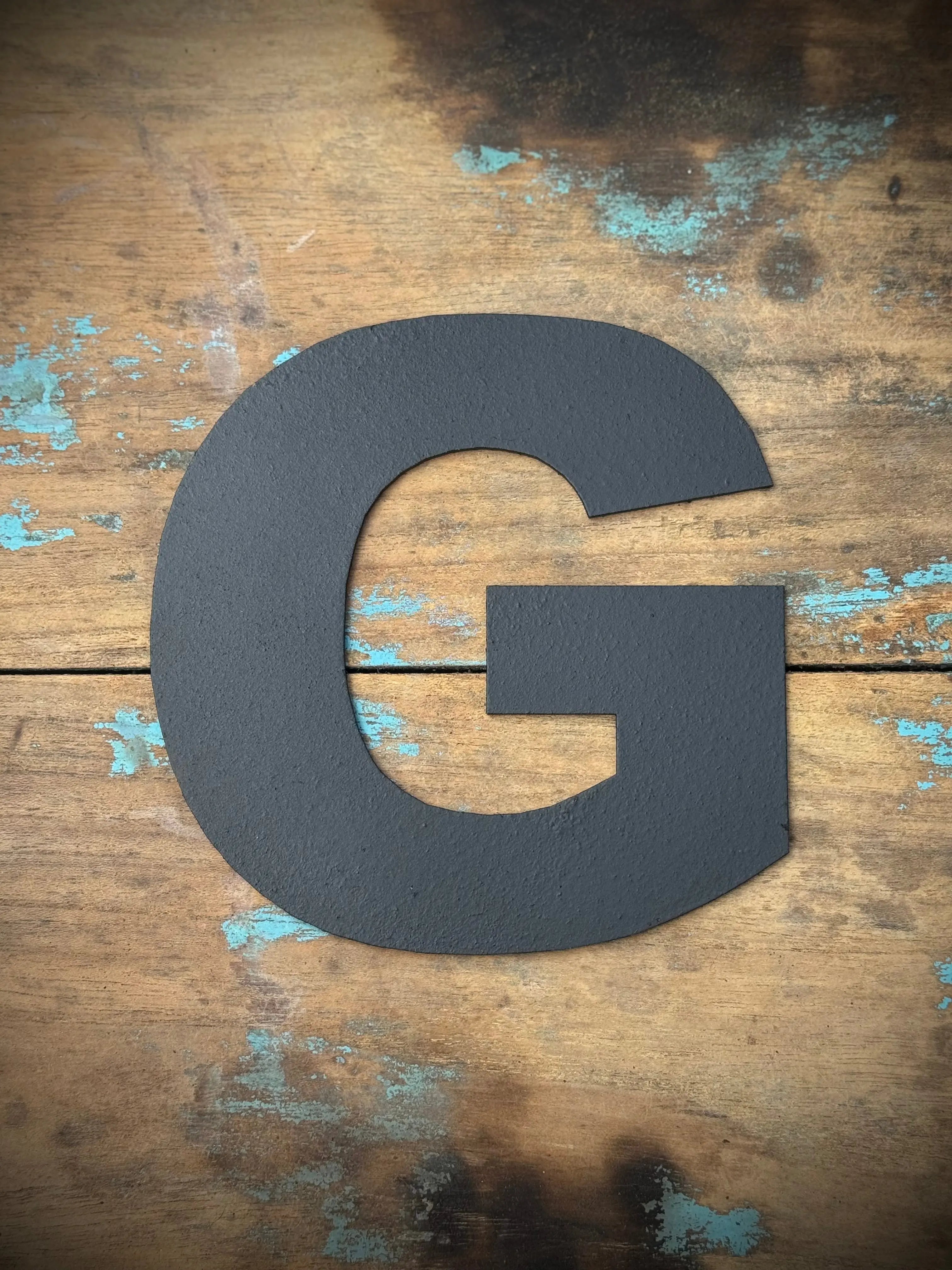 Rustic Black Metal Letters – Industrial Steel Wall Decor by Rustic Warehouse