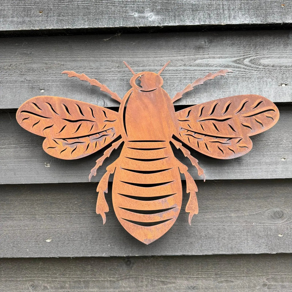 Rustic Warehouse Norfolk Large Metal Bee Wall Art – 2mm Steel Plaque