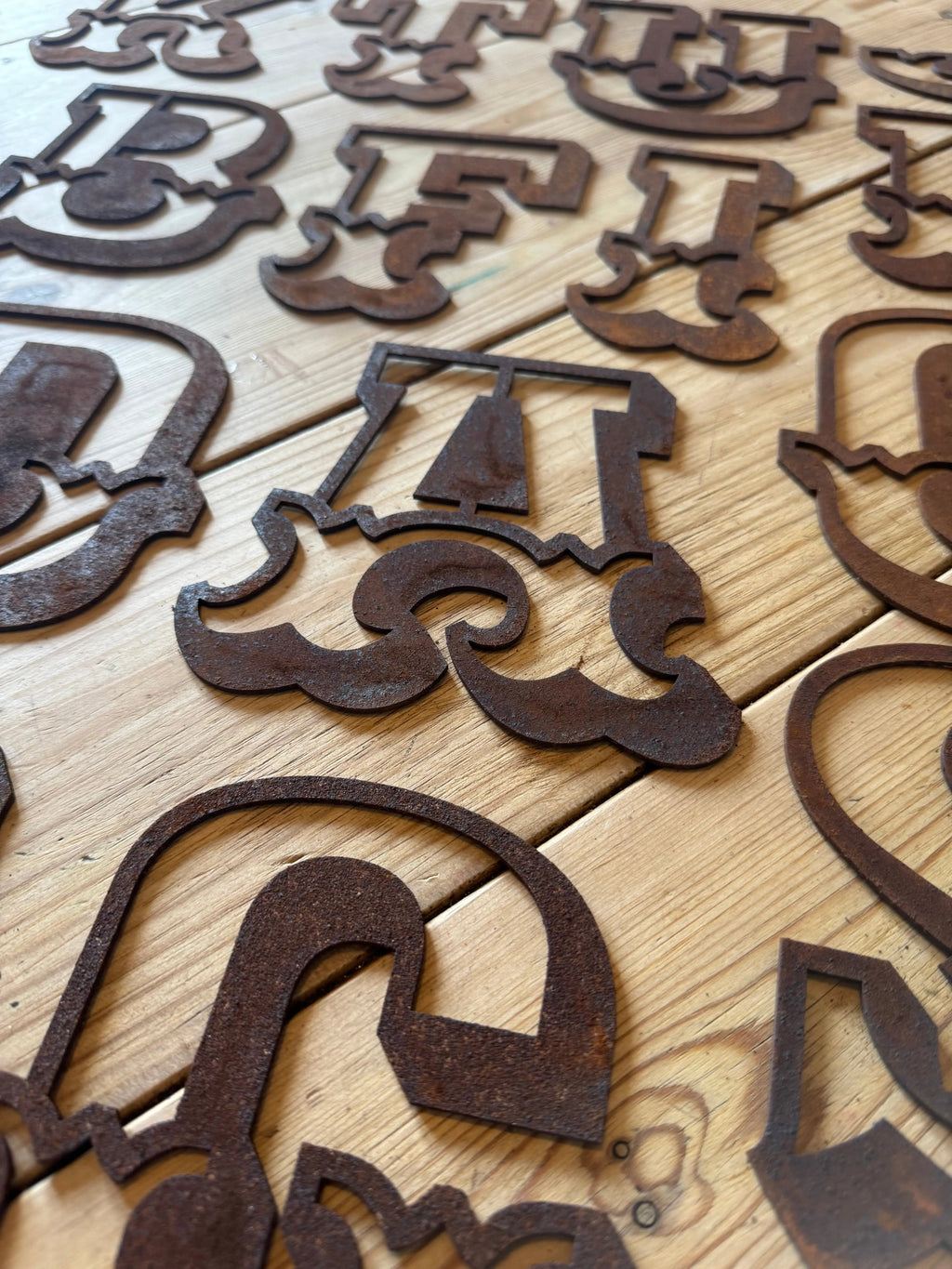Rustic Metal Carnival Letters – 5 Inch Steel Wall Decor | Rustic Warehouse