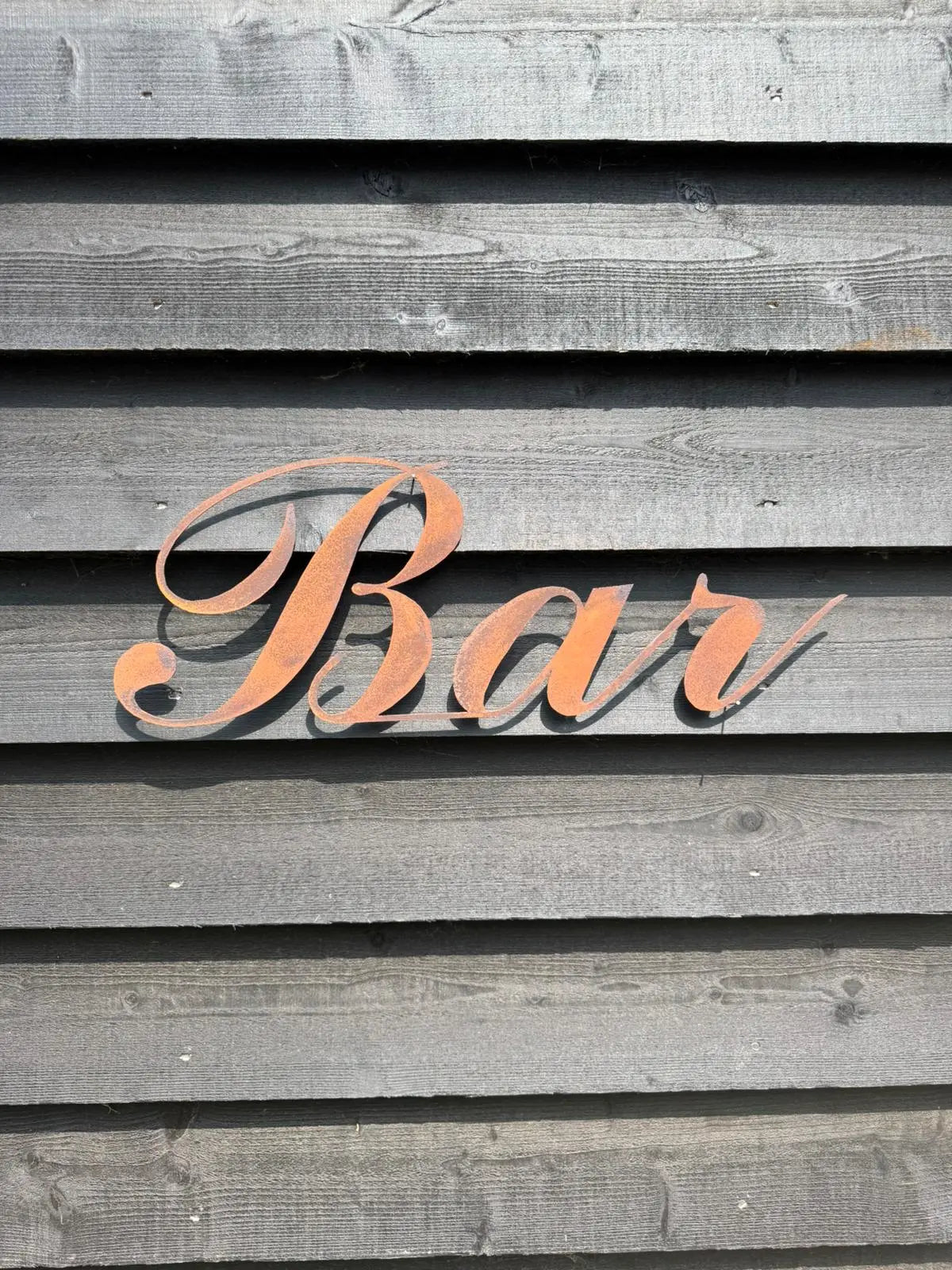 Rustic Warehouse Norfolk Metal Bar Sign – Aged Steel Home & Garden Decor