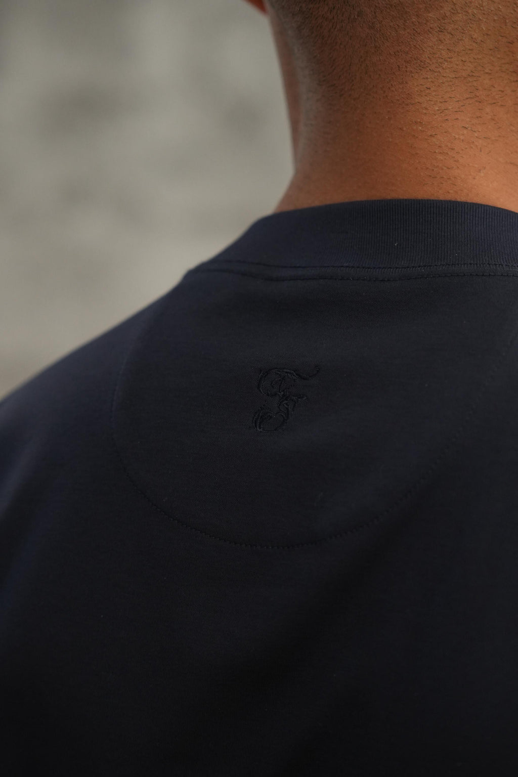 Forbes Luxury Menswear Navy Slim Fit T-Shirt | Premium Cotton Tee