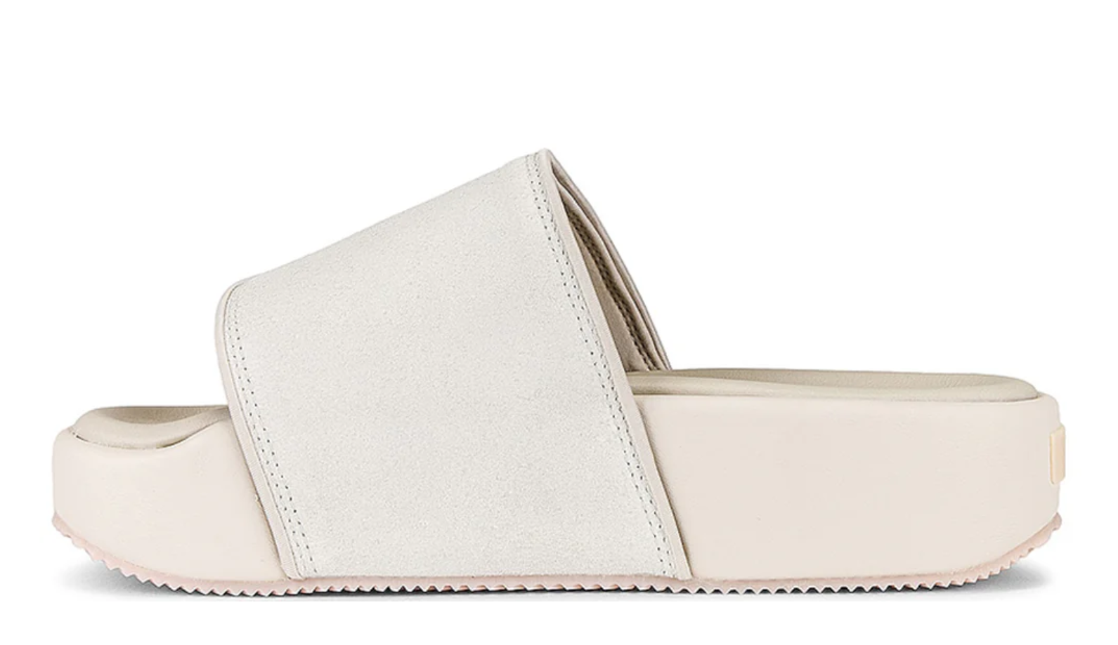 Adidas Y-3 Suede Platform Slides – Ivory Leather Wide Fit EU 38