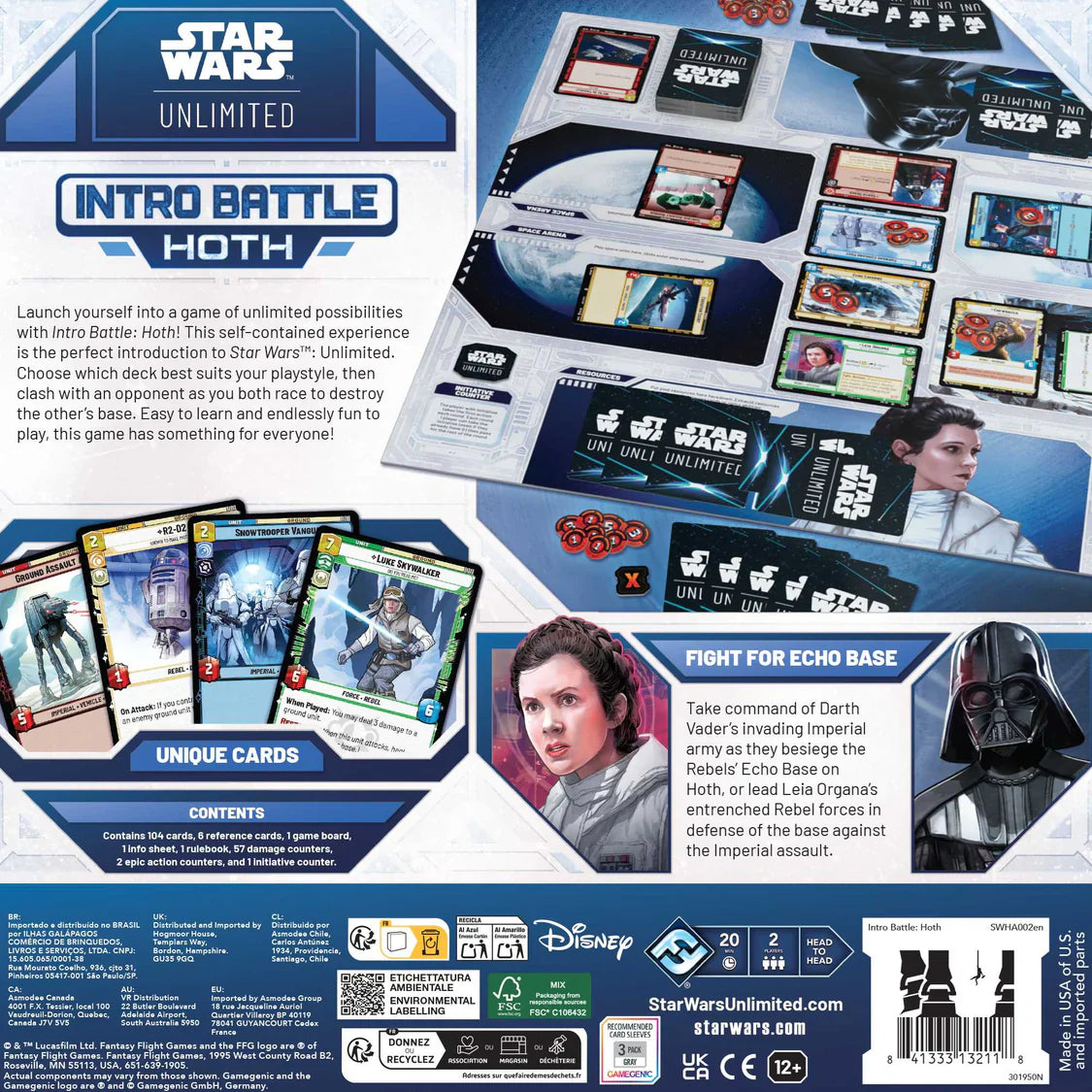 Star Wars: Unlimited Intro Battle: Hoth Trading Card Strategy Game
