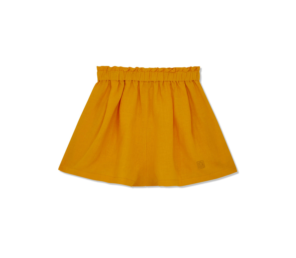 Olivia Linen Shorts - Marigold