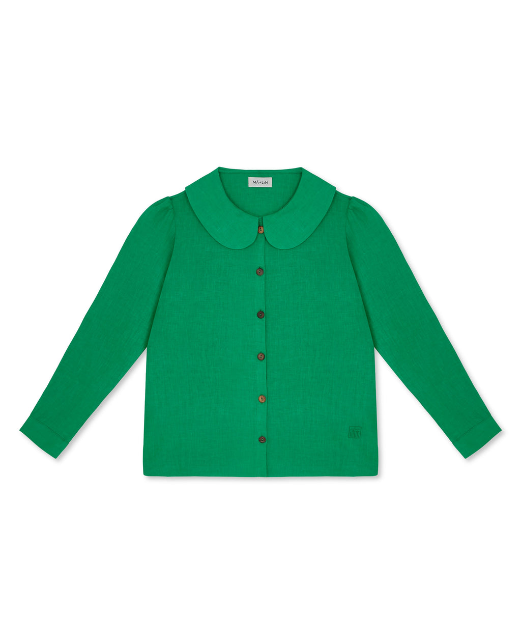 Claudine Linen Blouse  - Jade