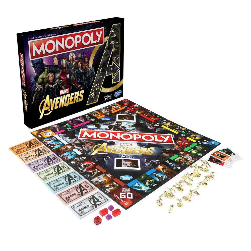 Hasbro Gaming Monopoly Marvel Avengers Edition Board Game for Families
