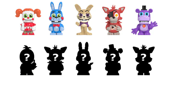 FNAF Classic Remix Grab N’ Go Bundle - 6pc Mystery Collectibles