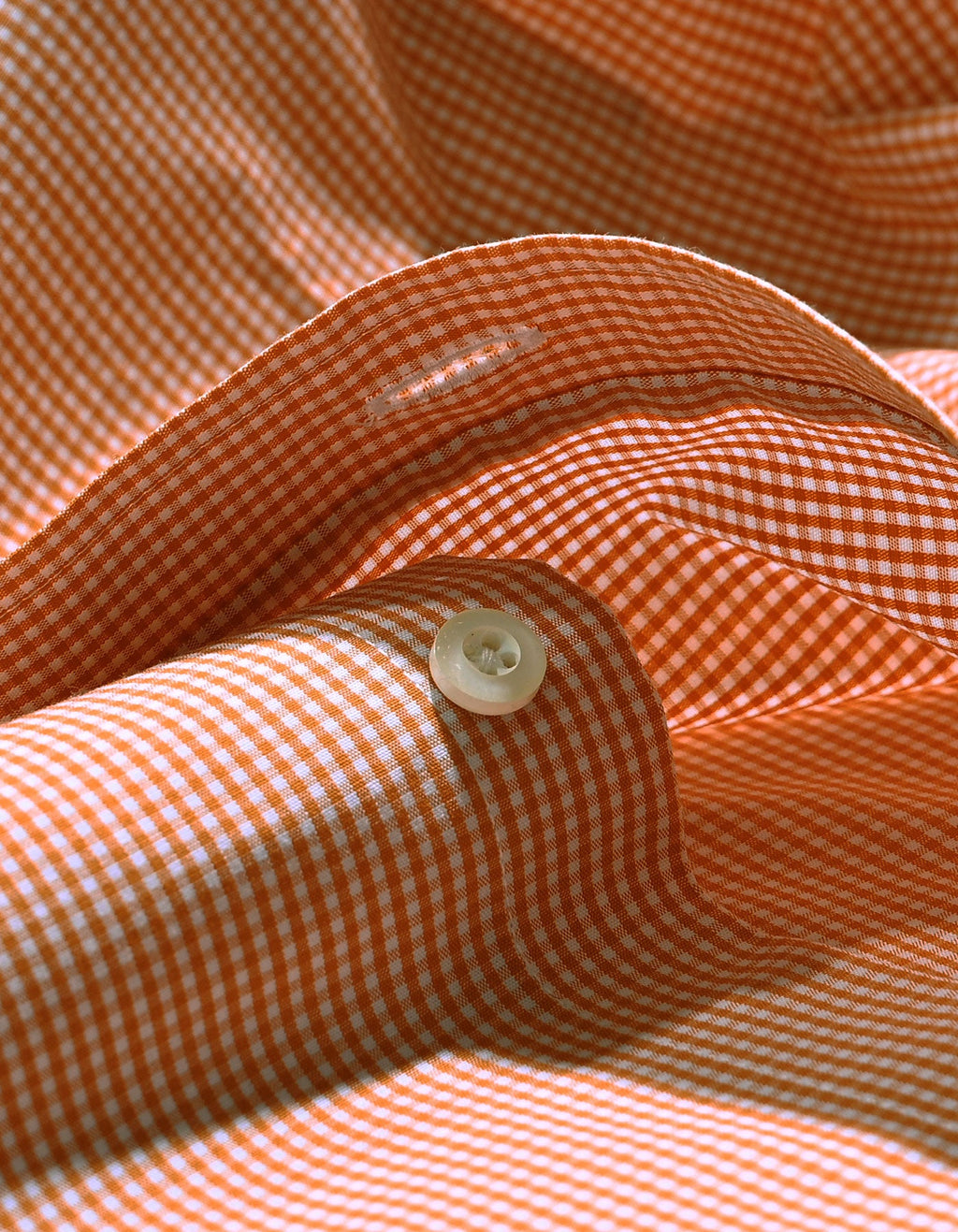 Orange Mini Check Shirt