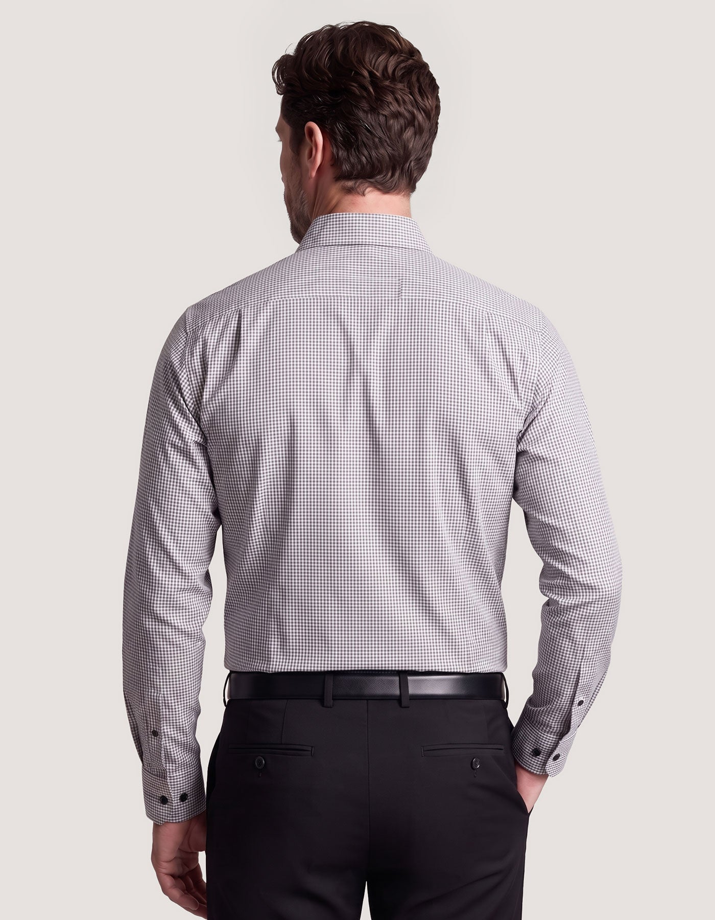 Grey Mini Check Shirt